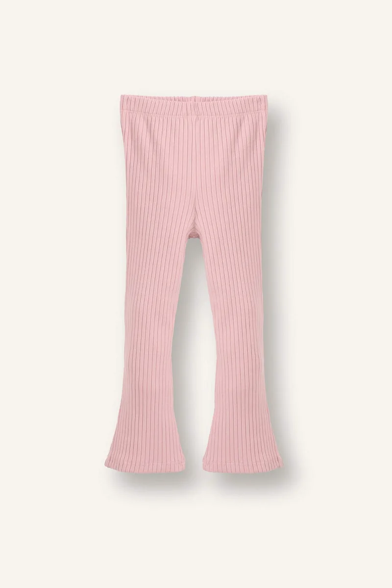 ديفاكتو Baby Girl Heart Patterned Ribbed Camisole 2 Piece Set