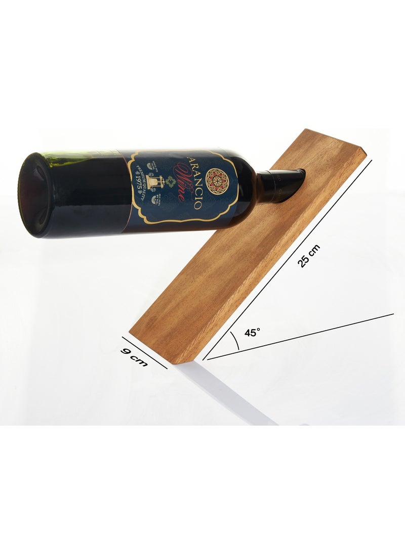 Hediye Sepeti - Gift Basket Wooden Wine Bottle Holder - Single Wine Stand - Image 1