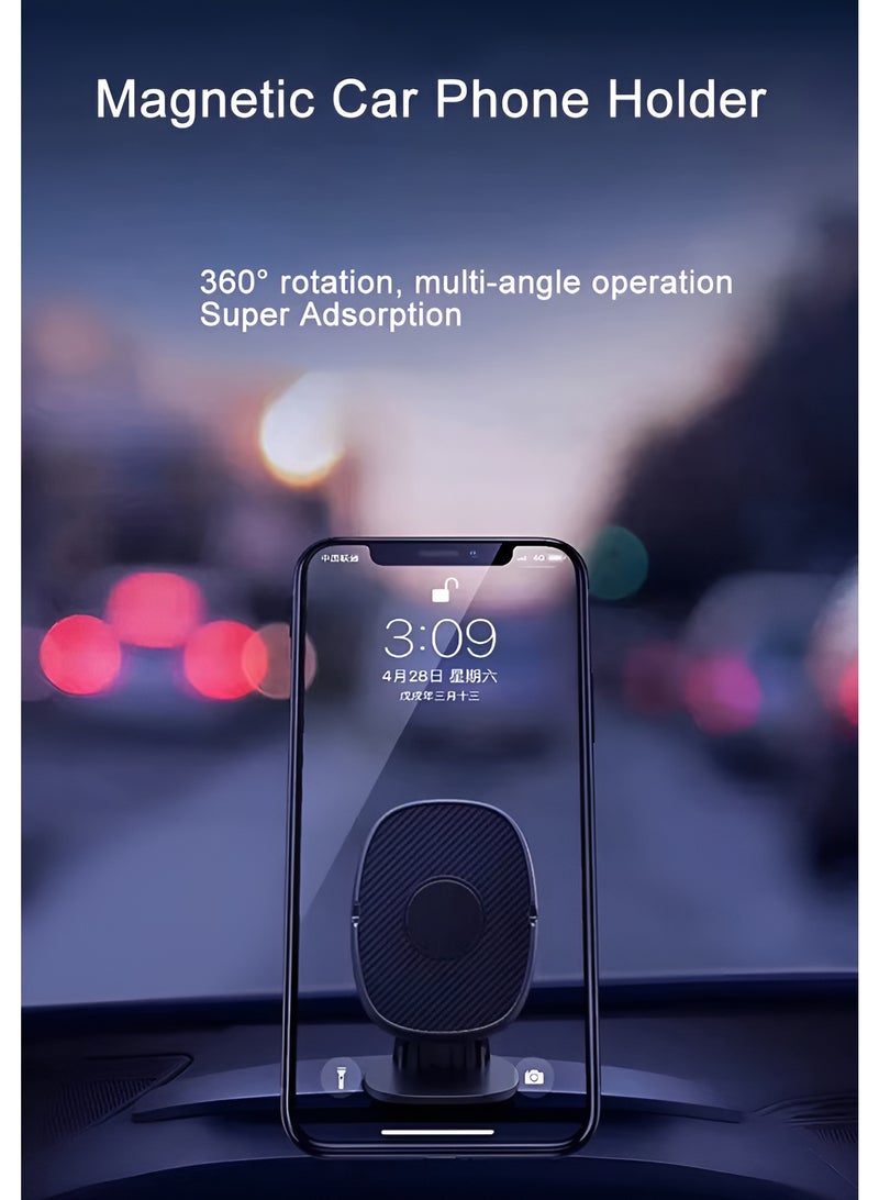 WUW 360-degree rotating magnetic car phone holder - Strong attachment to the air vent or dashboard - Compatible with various phone sizes - WUW Z27 - Image 4