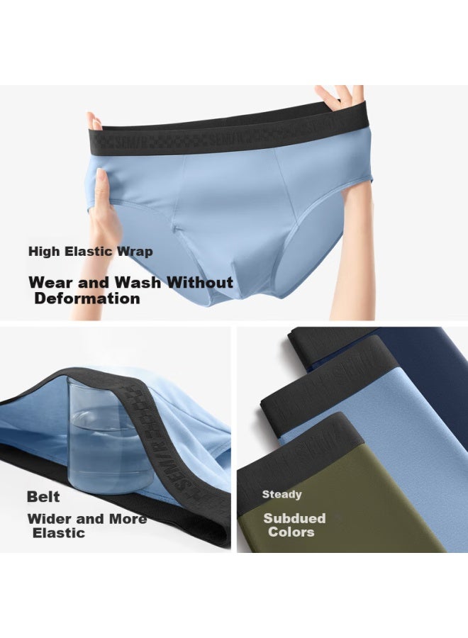 Semir Men's Underwear, Pure Cotton, Anti-mite, Comfortable, Breathable, Triangle Briefs, 3-pack, Y2xl - Image 3