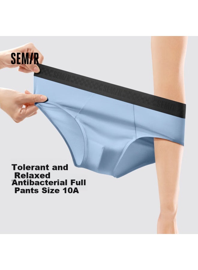 Semir Men's Underwear, Pure Cotton, Anti-mite, Comfortable, Breathable, Triangle Briefs, 3-pack, Y2xl - Image 1