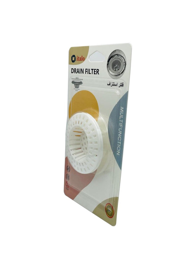 ITALO - Pack Of 2 Pcs Multipurpose Kitchen SinkShroom Revolutionary Clog-Free Sink Strainer Drain Filter 60X26MM - Image 1