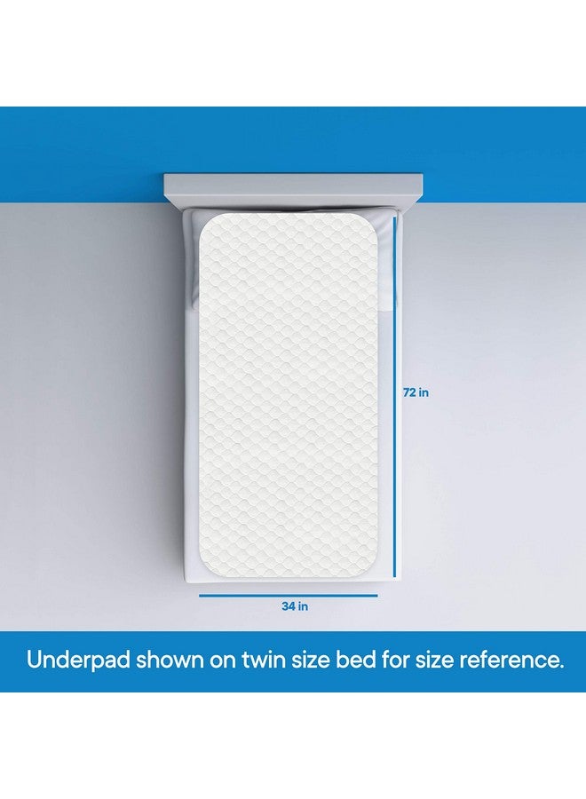 RMS RMS Ultra Soft 4-Layer Washable and Reusable Incontinence Bed Pad - Waterproof Bed Pads, 34"X72"  - Image 3