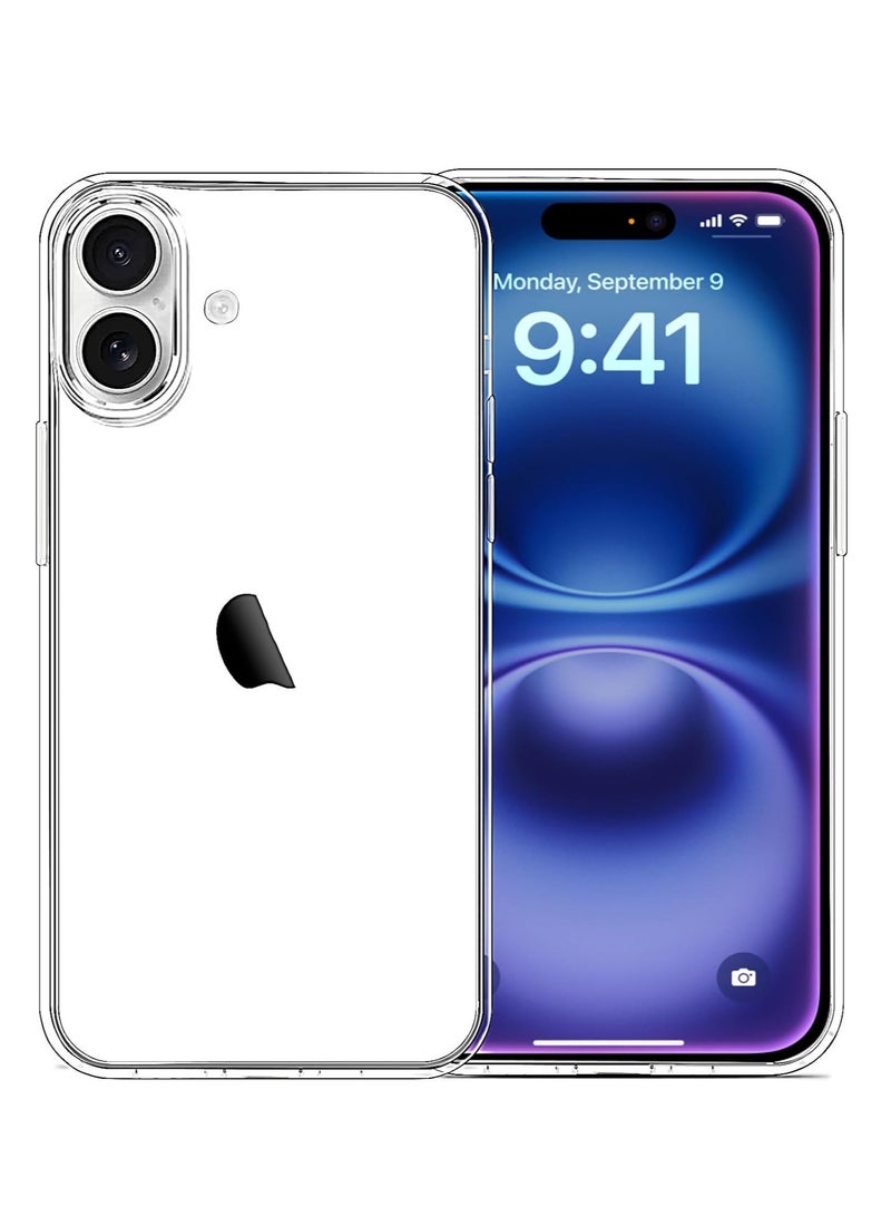 BORTONY iPhone 16 Plus Case 6.7 inch Soft Clear TPU Non-Yellowing iPhone 16 Plus Cover Anti-Scratch Shockproof Protective Case Compatible with iPhone 16 Plus - Image 1