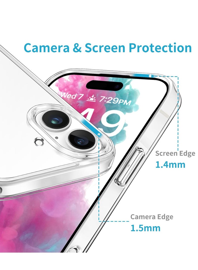 BORTONY iPhone 16 Plus Case 6.7 inch Soft Clear TPU Non-Yellowing iPhone 16 Plus Cover Anti-Scratch Shockproof Protective Case Compatible with iPhone 16 Plus - Image 5