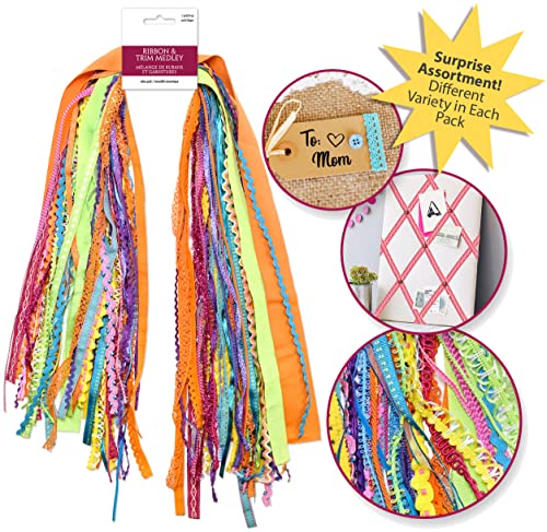 AoneFun Ribbons for Crafts -30 Yd Pack Ribbon for Hair Ribbons for Girls Spring Ribbon Craft Fabric Trim Assorted Cute Decorative Bulk Sewing Trim Wrapping Bow Making Supplies Variety Scraps Bundle - Party - Image 5