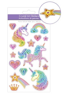 AoneFun Unicorn Stickers - Unicorn Stickers for Girls Shiny Stickers for Girls 4-8 Unicorn Stickers for Kids Girl Stickers Sparkle Stickers Unicorn Stickers for Cups Dimensional Stickers Clear with Gems  - Image 1