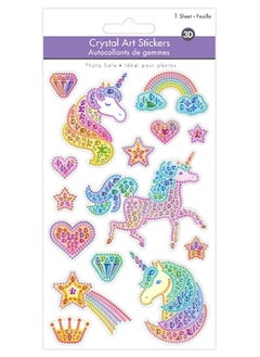 AoneFun Unicorn Stickers - Unicorn Stickers for Girls Shiny Stickers for Girls 4-8 Unicorn Stickers for Kids Girl Stickers Sparkle Stickers Unicorn Stickers for Cups Dimensional Stickers Clear with Gems  - Image 2