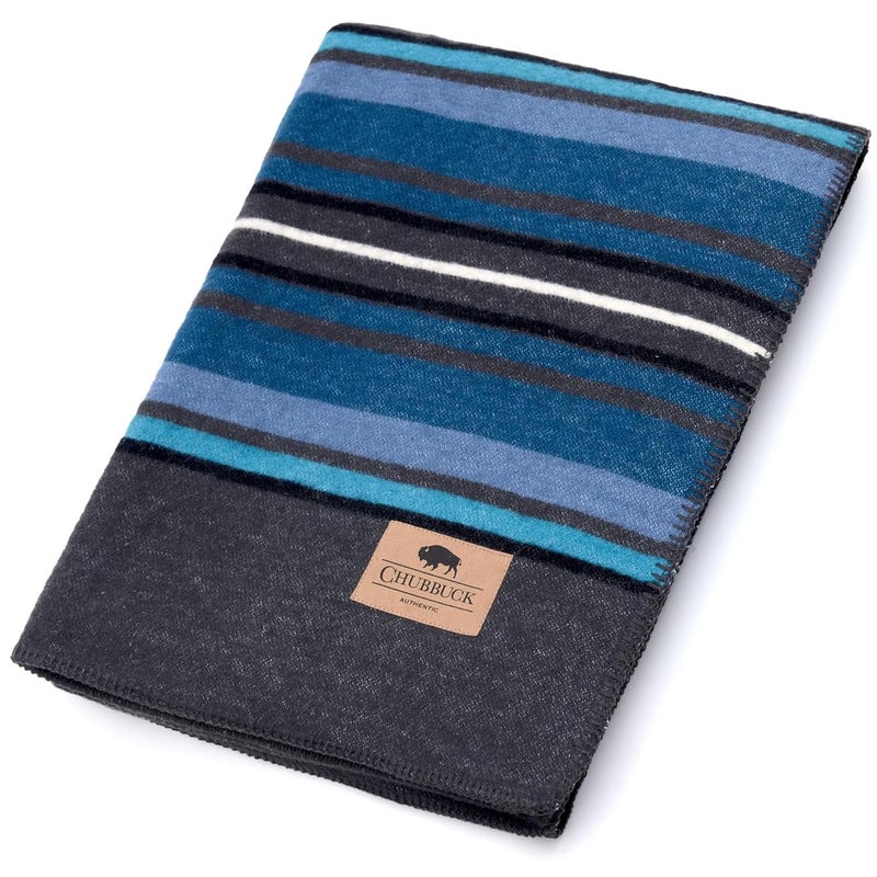 Chubbuck Authentic Chubbuck 100% Wool Blanket Camping (60" x 84") - Large Warm Blankets for Camping, Emergency, Outdoor Concerts and Home Use - Fire Retardant Blanket, Soft and Warm Blankets for Winter (Lakeland) - Image 1