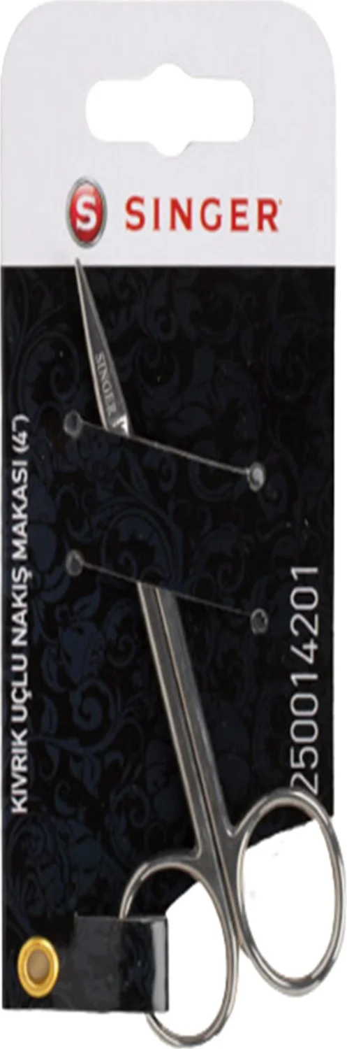 سينجر Extra Curved Tip Embroidery Scissors 250014301