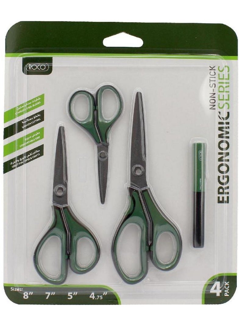 ROCO Ergonomic Series Standard Scissor Set 4 Pcs - Image 1
