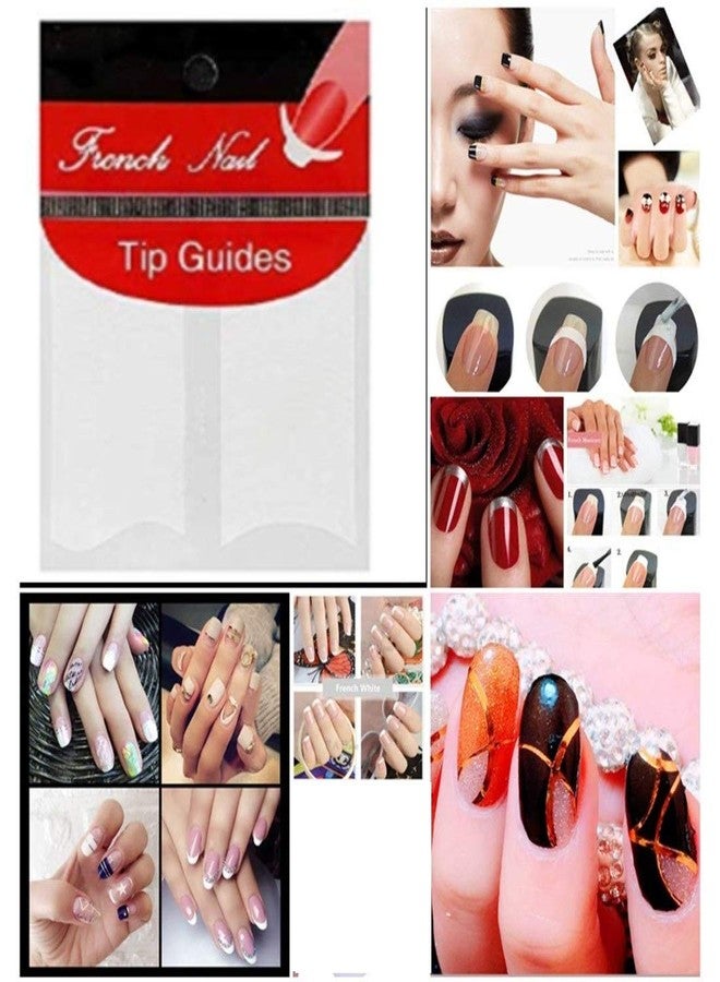 Gugzy Nail Art Dotting Pen Marbelizing Tool And 1 Pc French Manicure Nail Art Tip Sticker (5pc Dotting Tool + Tip Guide No. 5) - Image 4
