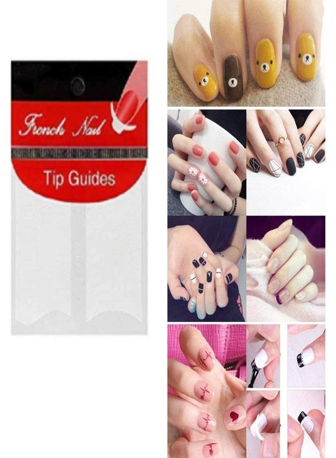 Gugzy Nail Art Dotting Pen Marbelizing Tool And 1 Pc French Manicure Nail Art Tip Sticker (5pc Dotting Tool + Tip Guide No. 5) - Image 2