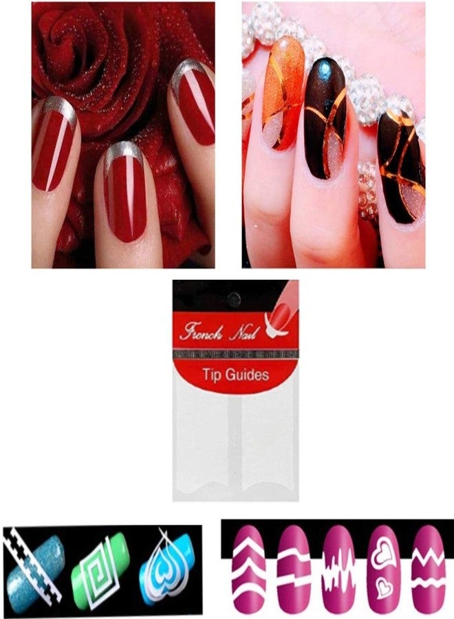 Gugzy Nail Art Dotting Pen Marbelizing Tool And 1 Pc French Manicure Nail Art Tip Sticker (5pc Dotting Tool + Tip Guide No. 5) - Image 3