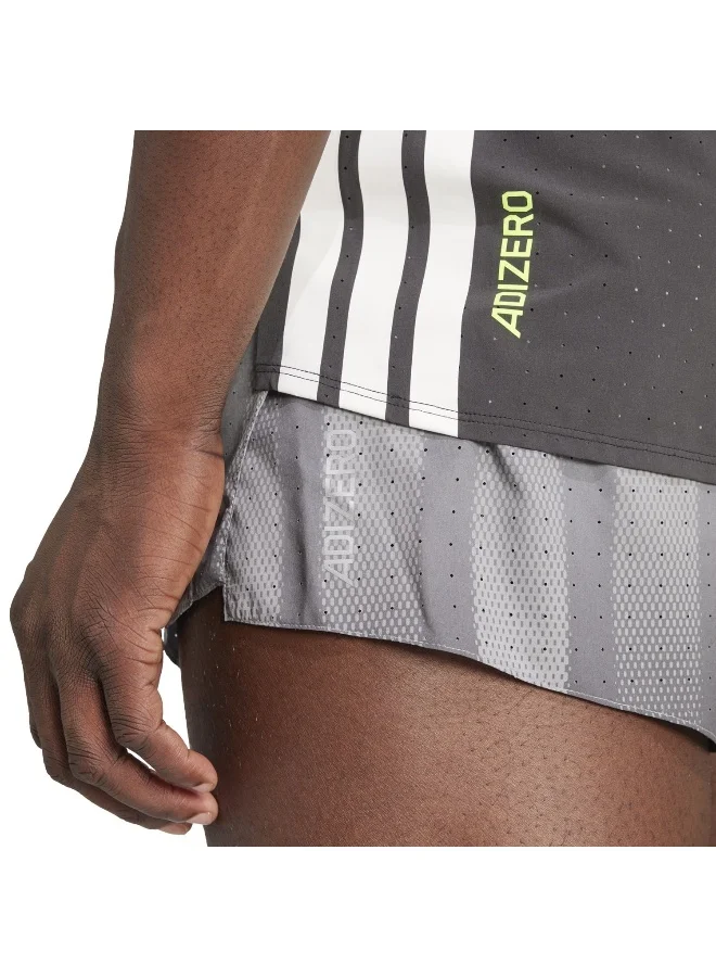 Adidas Adidas Adizero P Sht M Grey Shorts (1/4) Shorts For Men