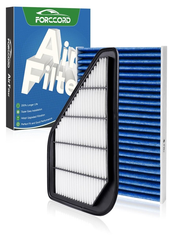 Forccord Cabin+Engine Air Filter Fit for 2017-09 Traverse, 2016-07 Acadia, 2017 Limited, 2017-08 Enclave, 2010-07 Outlook Carbon Cabin Filter Replacement CF11663 - Image 1