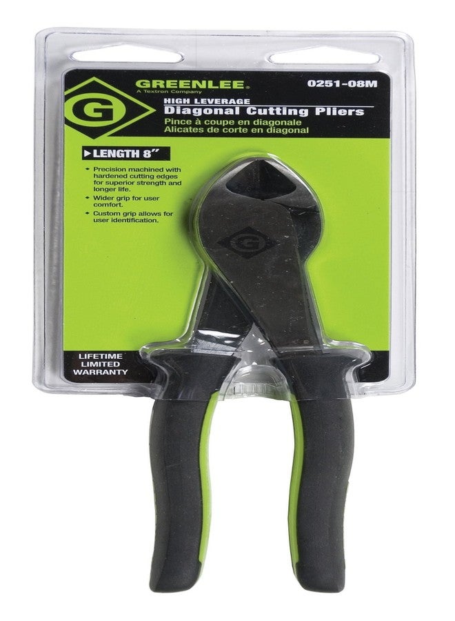 جرينلي كماشة قطع قطرية Greenlee 0251-08M، بمقبض مصبوب صغير، مقاس 8 بوصات - Image 3
