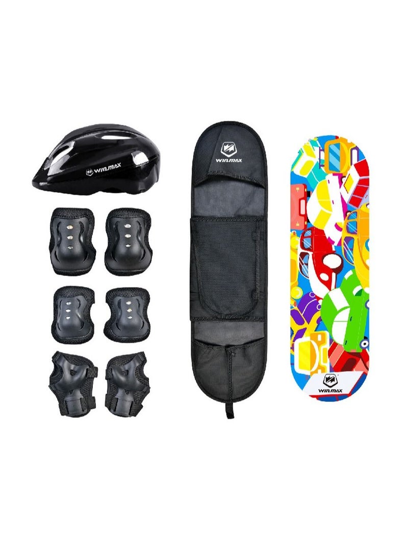 Winmax Kids Combo Skateboard -Blue  - Image 1