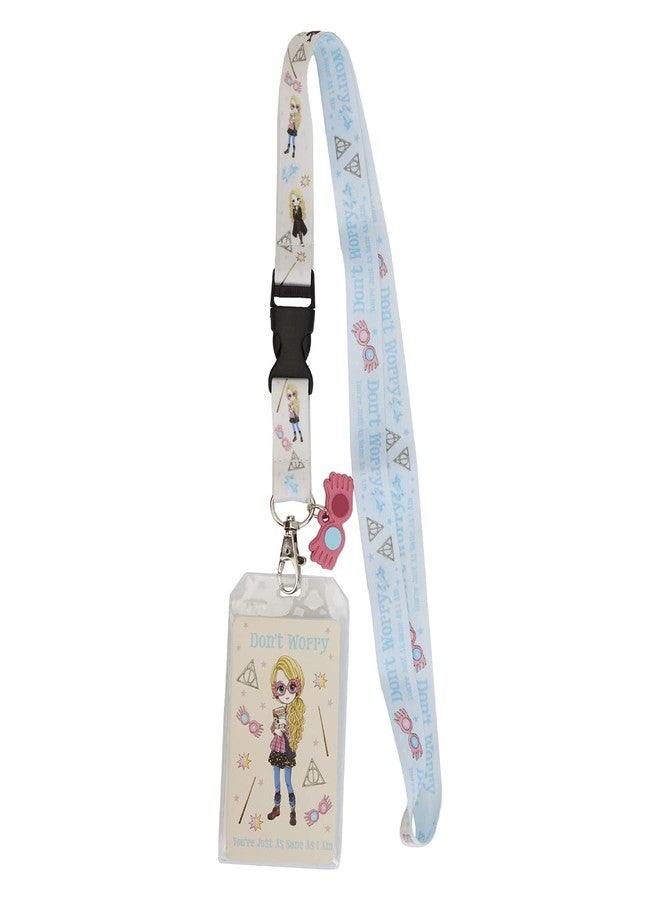 Loungefly Harry Potter Luna Lovegood All Over Print Lanyard with Spectrespecs Charm - Image 3