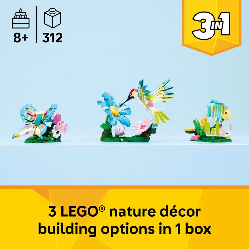 LEGO Creator 3in1 Wild Animals: Colourful Hummingbird 31384 (Age 8+, 312 Pieces) - Image 3