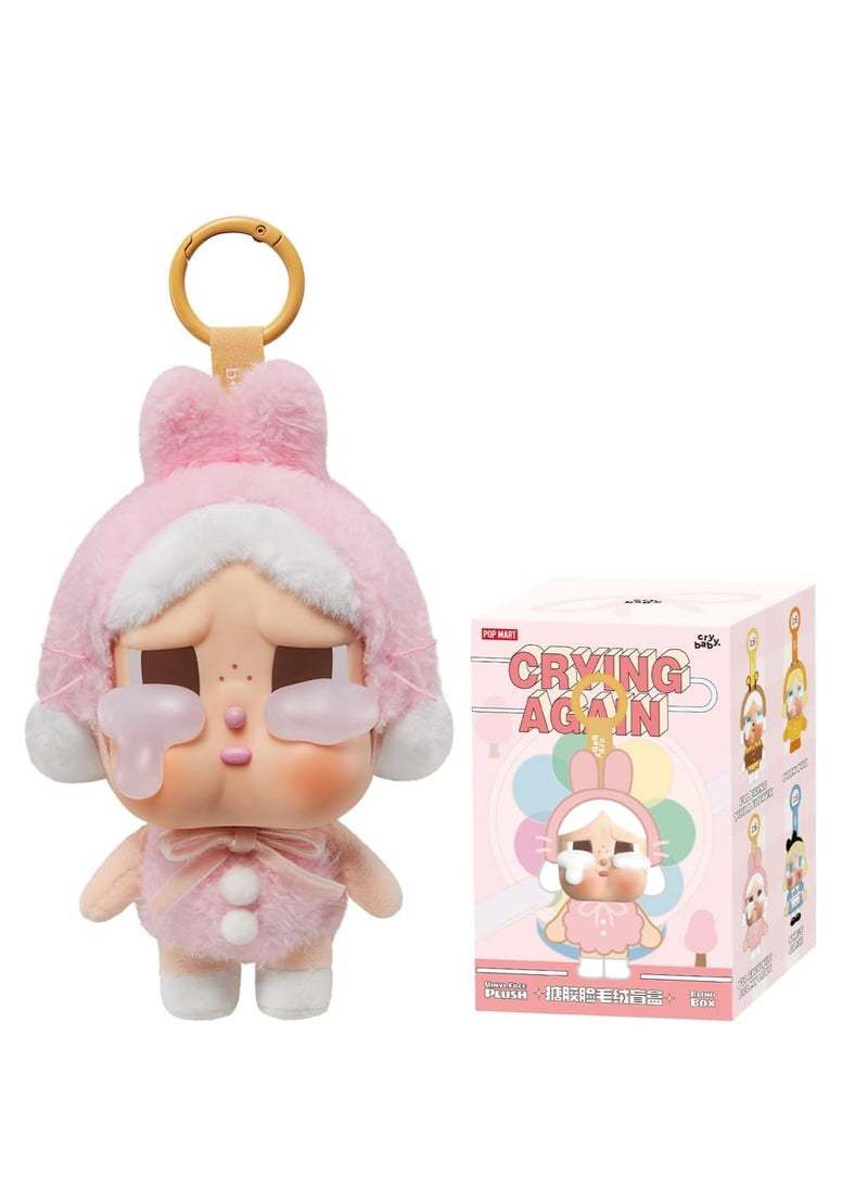 POP MART CRYBABY Crying Again Series-Plush Badge Figures 1Box Premium Design Gifts for Women Fan-Favorite Collectible Chic Art Toy Action Figure  - Image 1