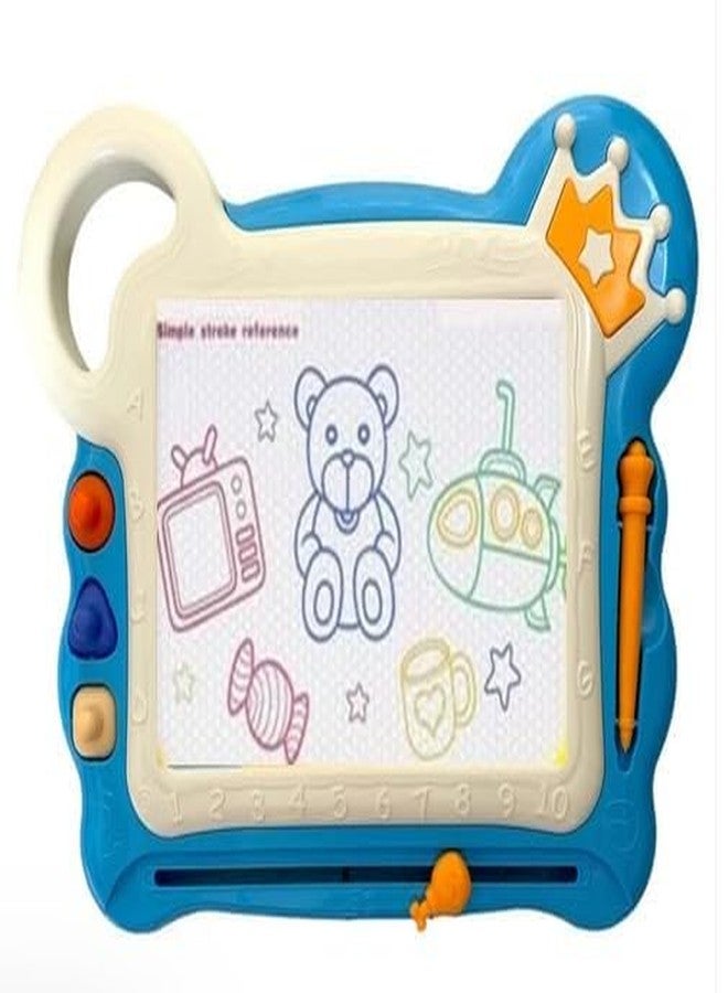 FRATELLI Magic Slate for Kids/Pen Doodle/Pad/Erasable Drawing, Writing Learning Magic Board (Blue King Magic Board) - Image 1