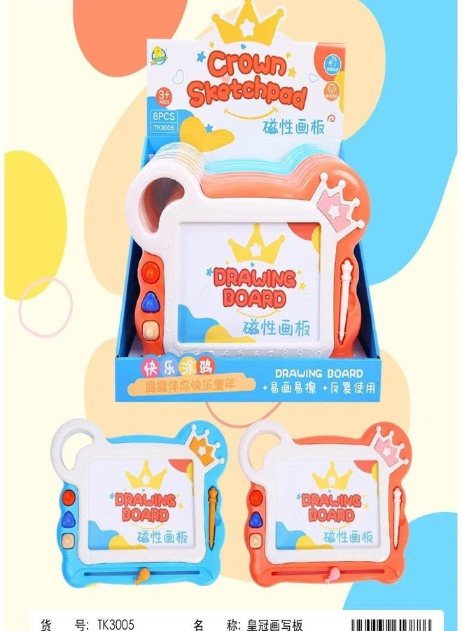 FRATELLI Magic Slate for Kids/Pen Doodle/Pad/Erasable Drawing, Writing Learning Magic Board (Blue King Magic Board) - Image 3
