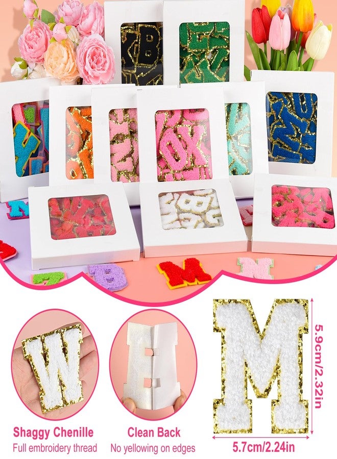 أستارون مجموعة أستارون المكونة من 26 قطعة من رقع الحروف ذاتية اللصق، ملصقات حروف من الشنيل، رقع مطرزة من AZ، رقع حروف أبجدية قماشية للملابس والحقائب والقبعات وحافظات الهواتف وإكسسوارات الأعمال اليدوية (أبيض) - Image 2