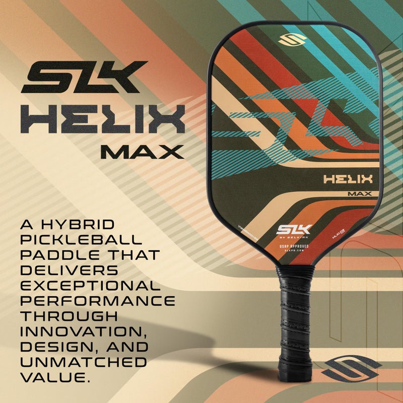 Selkirk Sport SLK Helix Pro Pickleball Paddle | Thermoformed Carbon Fiber Core Pickleball Paddles with Carbon Fiber & Fiberglass Hybrid Face | Unmatched Control | Grooves - Image 2