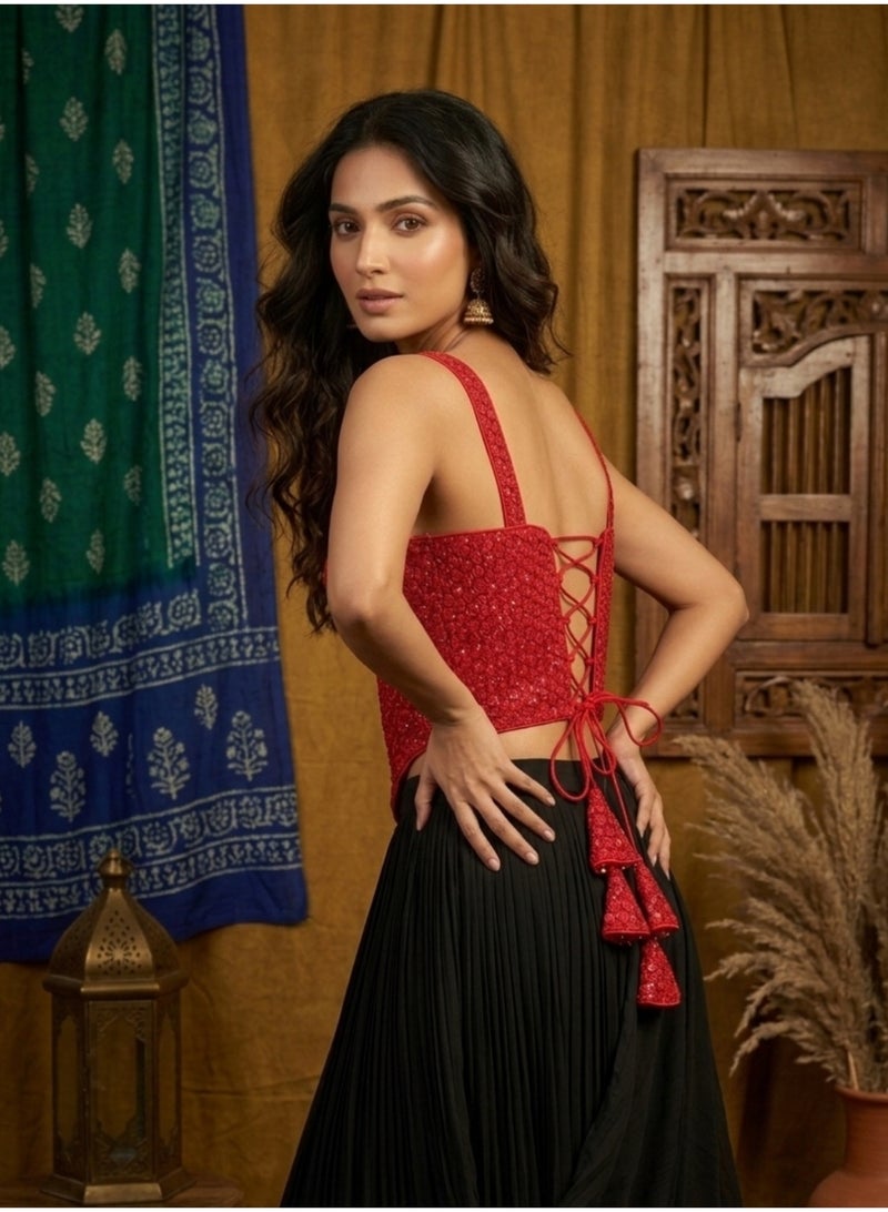 Nool Sindoor Corset Blouse - Image 4