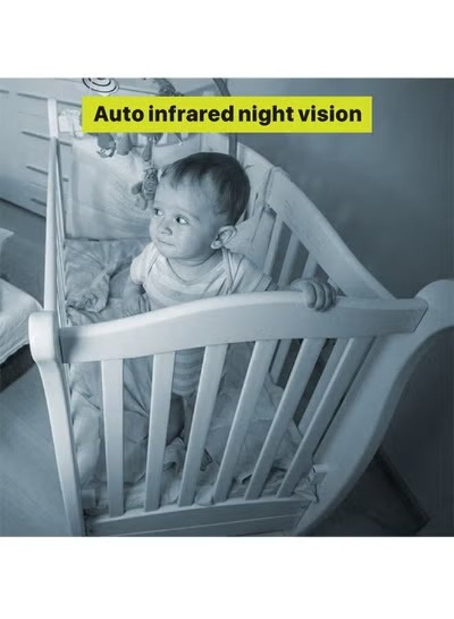 Baby Monitor with Camera and Audio, 5''Display with 3000mah Battery, Pan-Tilt-Zoom Video, Night Vision, 2-Way Talk, Temperature, Lullabies Playing and 960ft Range, Ideal for Gift - Image 5