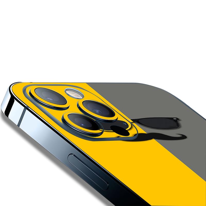 FCS Printed Designer Vinyl Mobile Back Skin Sticker for Huawei nova Y90 (Moustache -21) - Image 2