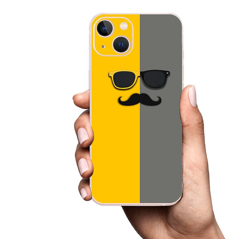 FCS Printed Designer Vinyl Mobile Back Skin Sticker for Huawei nova Y90 (Moustache -21) - Image 5