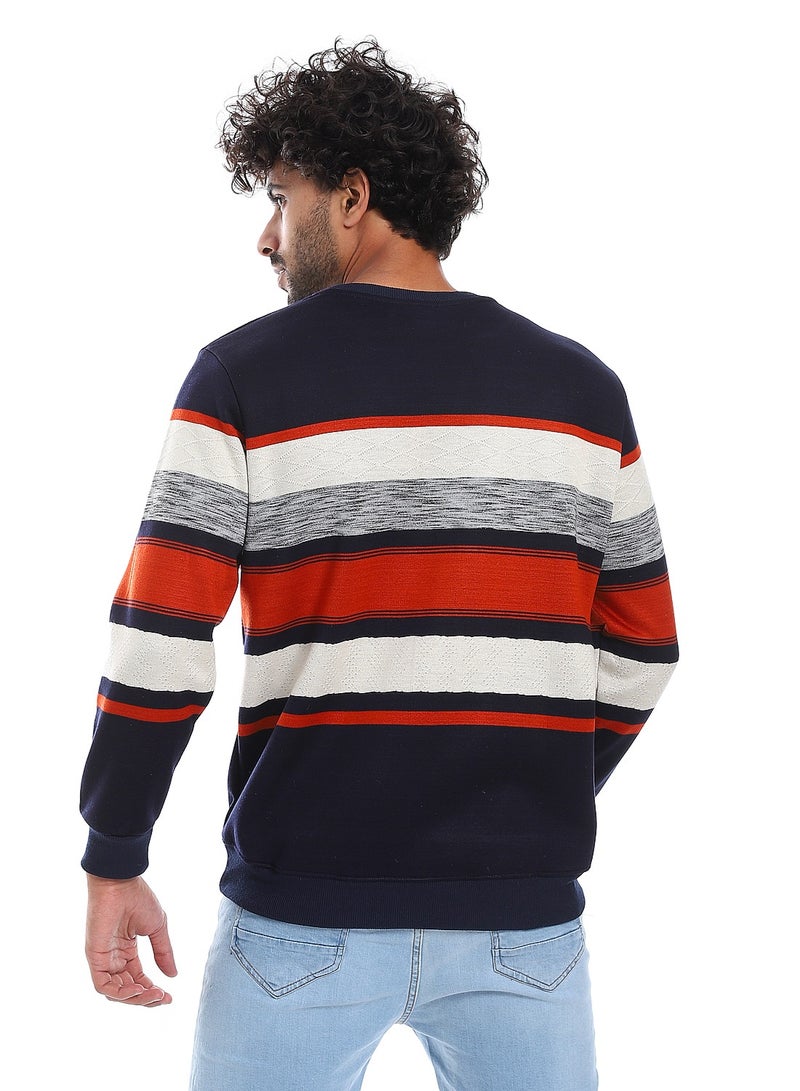 Caesar Mens Sweat Shirt With Round Neck - Image 2