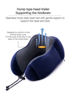 Sharpdo U-shaped Pillow,Travel Pillow Set Memory Foam U-Neck Pillow Travel Accessories Airplane Travel Kit  - Image 5