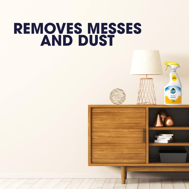 Pledge pH-Balanced Multisurface Cleaner Spray for Everyday Care, Fresh Citrus Scent, 25oz (Pack of 3) - Image 4