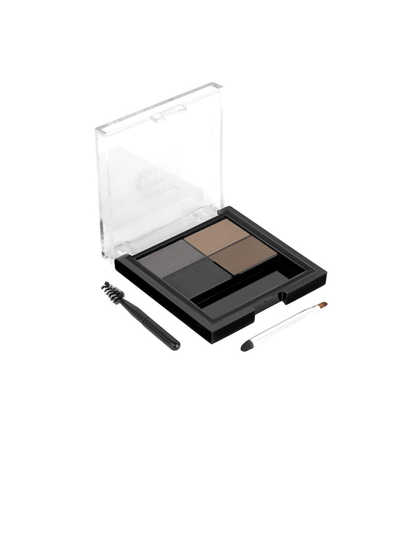 Mars - MARS 4 in 1 Eyebrow Powder Cake with Angled Eyebrow Brush and Spoolie  Long Lasting and Waterproof  8g - Image 1