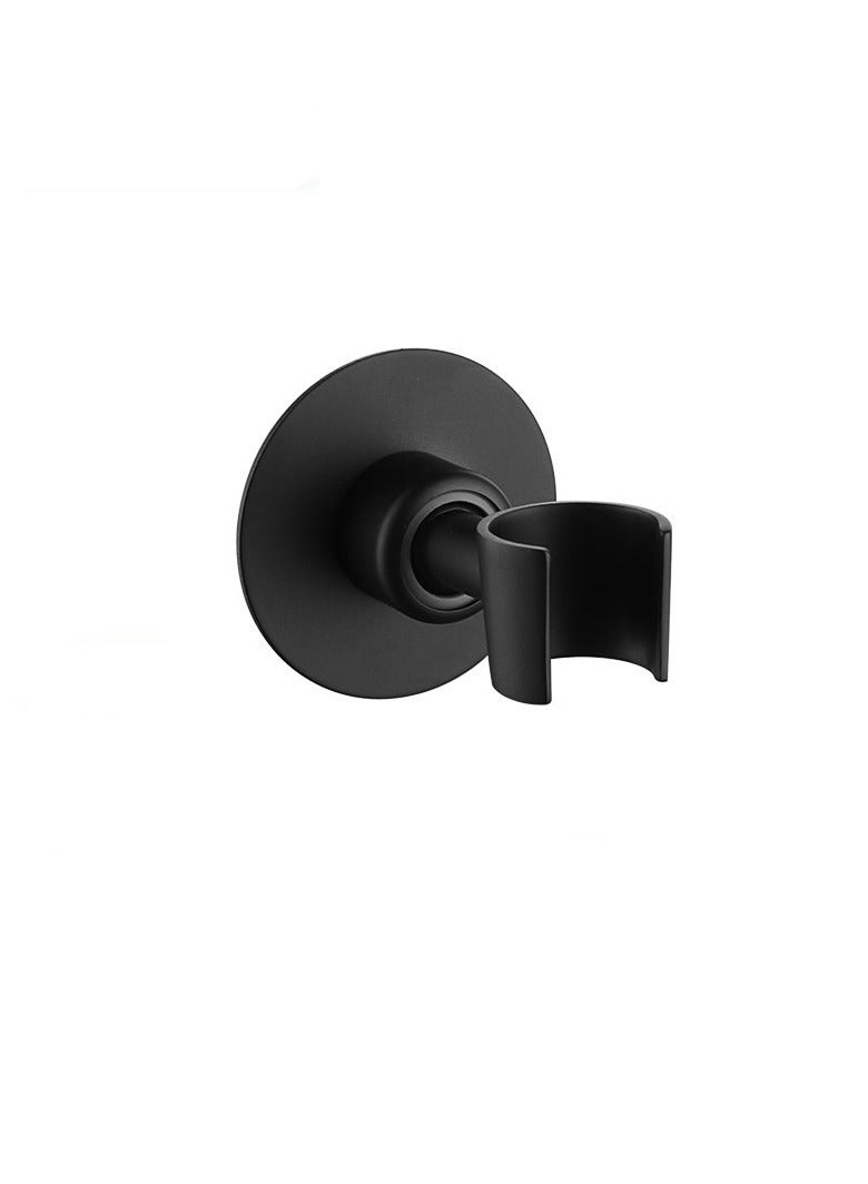 SYOSI Shower Head Holder Wall Mount 360° Adjustable Handheld Shower Head Bracket Holder Waterproof and Moisture-Proof Nail-free Super Load-bearing SUS304 Stainless Steel Matte Black  - Image 1