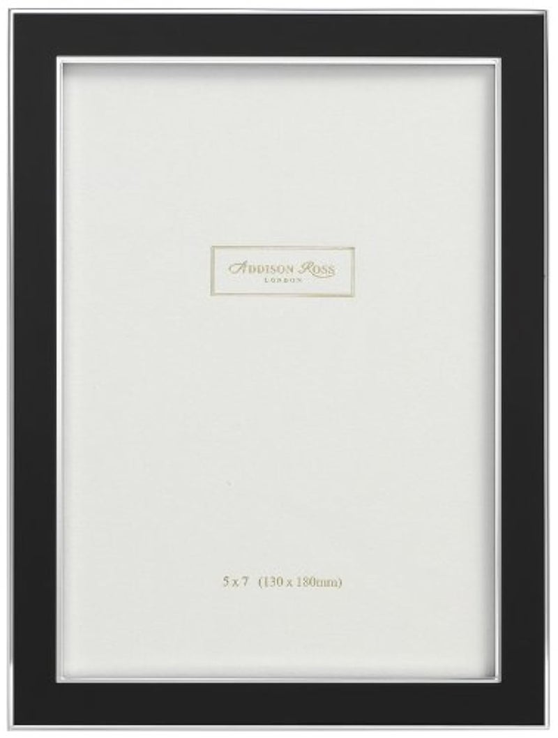 Addison Ross, Contemporary Photo Frame, 5x7, Black Enamel, 5 x 7 Inches
