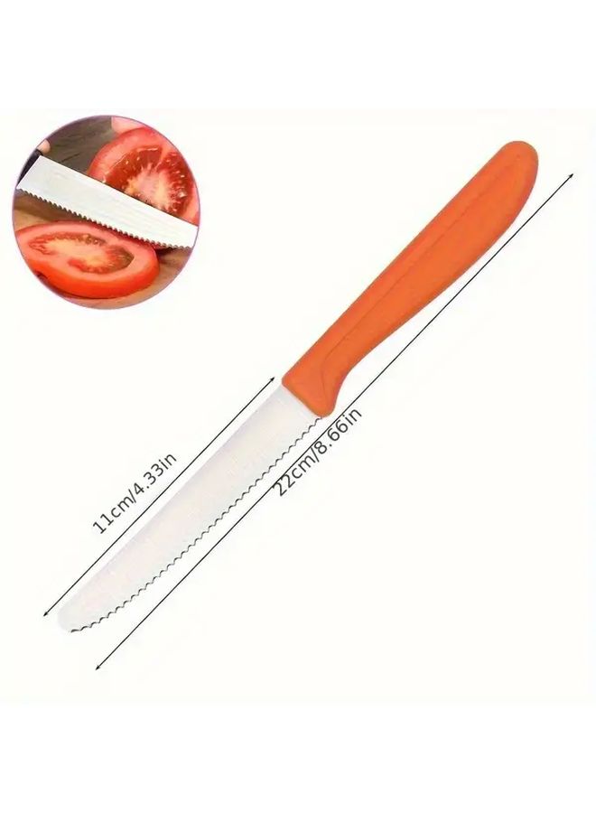 Picnic Snack Kit 8 Pieces Black With Serrated Bread Knife Cheese Slicer And Mandoline Set Dishwasher Safe Includes Fork Spoon Ideal For Breakfast Travel Dining And Snacks Picnic Essentials Sleek Design Durable Construction Kitchen Charcuterie Accessories - Image 3