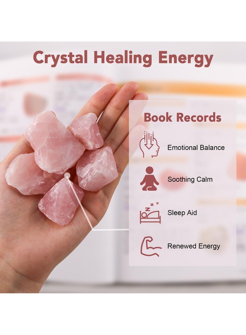 BenQuand Face Massager Rose Quartz Face Jade Roller & Gua Sha Facial Tool Set, Muscle Tension Relief, Skin Care Gifts for Woman/Men, Self Care Gifts - Image 3