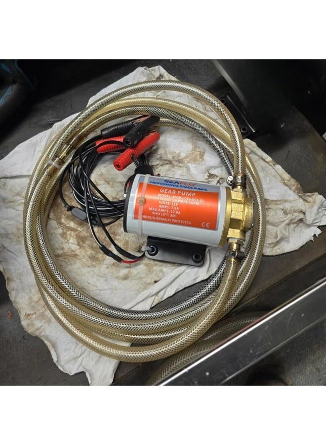 SEAFLO 12v Self Priming Impeller Gear Pump 3.2 GPM/12.0 LPM for Diesel Lubricants Machinery Fuel Scavenge Oil Transfer - Image 2