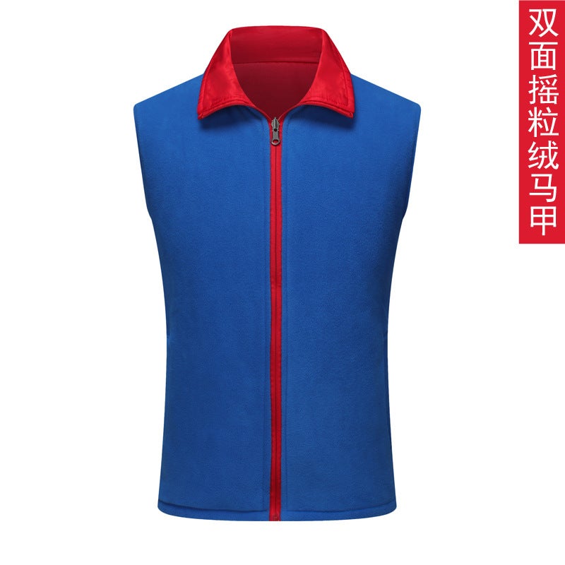 Autumn and winter cotton vest overalls do supermarket polar fleece vest volunteers tooling to develop vest printing logo fruit green  - Image 2