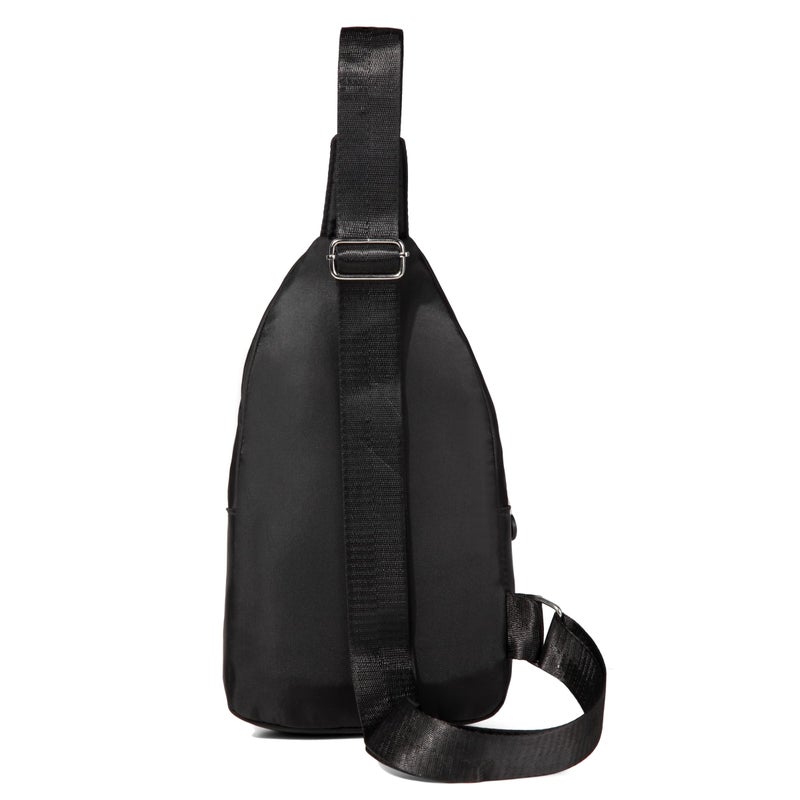 AOSTIHOT Crossbody Small Sling Backpack Sling Bag for Women, Chest Bag Daypack Crossbody for Travel Sport Running Hiking Dark Black - Image 5