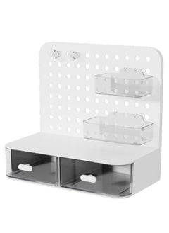FLYROAD Multi-functional desktop organizer, hole plate shelf, suitable for office supplies and household  - Image 1