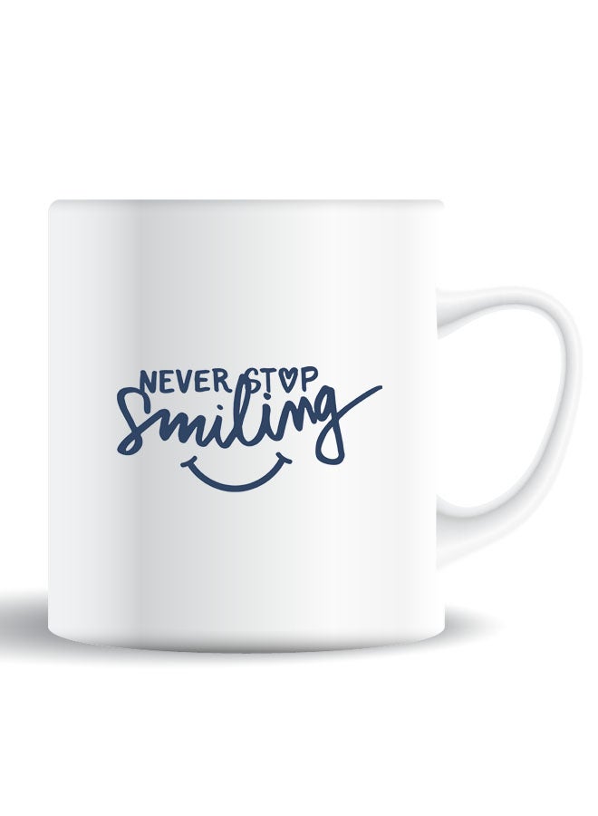 Theodor Premium Quality Two Sided Printed Coffee Mug Tea Cup Never Stop Smilling For Home Office, Kids Men Women - Image 1