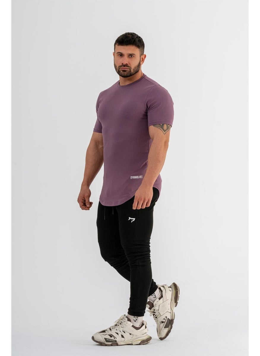 Men's Sports T-Shirt | T-Shirt | Purple | Workout Tanktop | Never Give Up | - pzsku/ZFE9E6C6A2370EF83C46AZ/45/_/1725614090/19f66197-3e7e-4165-99df-80f2f9d716af