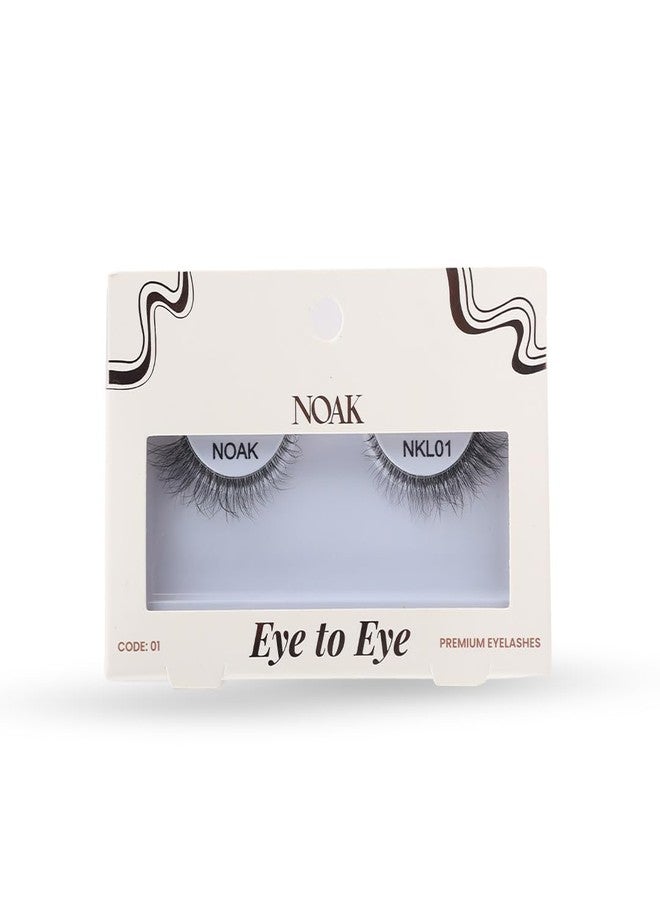 NOAK Eye to Eye 5D False Eyelashes - Doll | Lightweight, Reusable Natural Lashes | Comfortable Wear with Flexible Band | Easy to Apply | Soft Volume Everyday Lash Look - Image 1