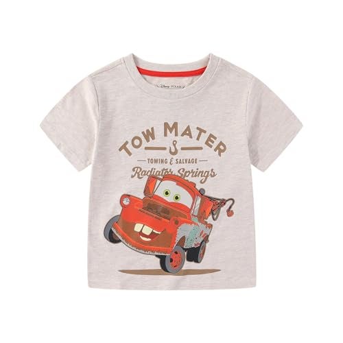 Disney Cars Lightning McQueen Boys 3 Pack Short Sleeve Crew Neck T-Shirt for Toddler and Big Kids Blue/Red/Grey - Image 3