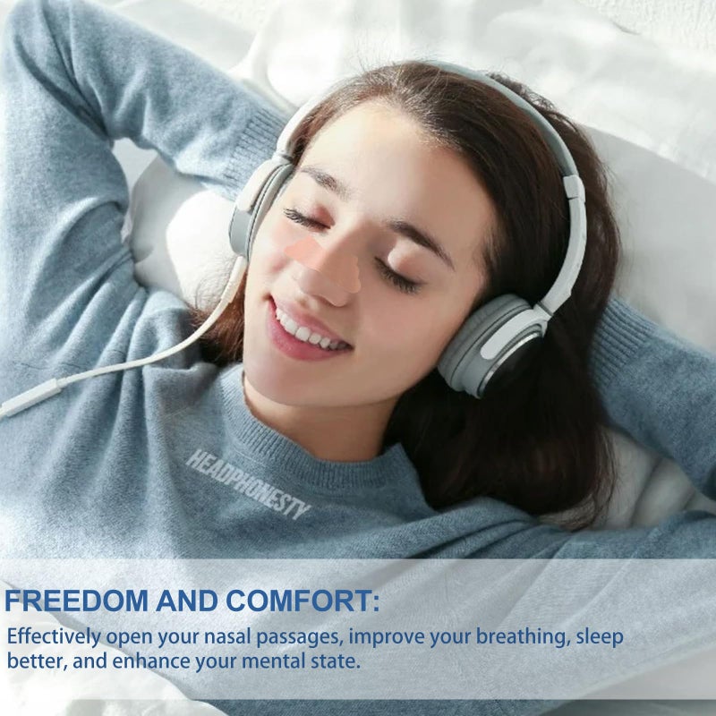 UPMOSTEK 100Pcs Nasal Strips for Snoring, Extra Strength Nose Strips Breathing, Nose Tape for Sports and Sleep, Anti Snoring Strips Help Stop Snoring and Nasal Congestion Relief - Image 3